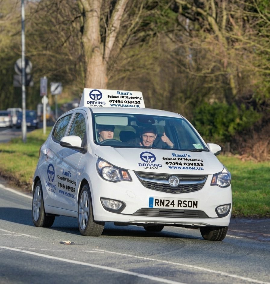 Rani’s School of Motoring — learner driver building confidence behind the wheel